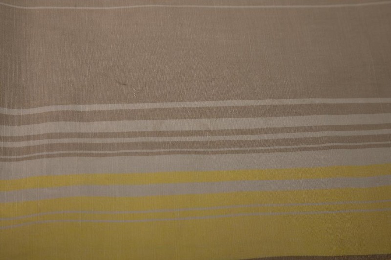 Curtain Striped Yellow and Brown